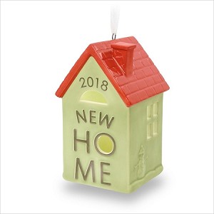 2018 New Home Porcelain House Hallmark Keepsake Ornament QHX4063