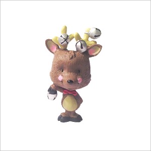 2016 Christmas Reindeer *Merry Miniature Hallmark Keepsake Ornament QMM7174