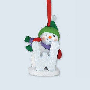 2013 Let It Snow 4th W is for Welcome, Wonder Hallmark Keepsake Ornament QRP5942