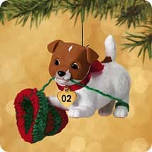 2002 Puppy Love 12th  Hallmark Keepsake Ornament 795QX800-6-2