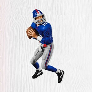 2010 Football Legends 16th Eli Manning Hallmark Keepsake Ornament QX8423