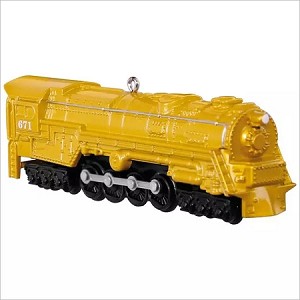 2017 Lionel Trains 671-S2 Turbine Gold Locomotive *Ltd. Qty. Hallmark Keepsake Ornament QXE3095