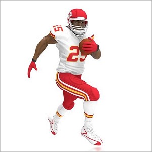 2015 Football Legends Complement Jamaal Charles Kansas City Chiefs Hallmark Keepsake Ornament QXI2709