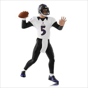 2014 Football Legends Complement Joe Flacco Baltimore Ravens Hallmark Keepsake Ornament QXI2803
