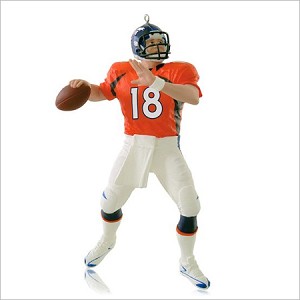 2014 Football Legends Complement Peyton Manning Denver Broncos Hallmark Keepsake Ornament QXI2813