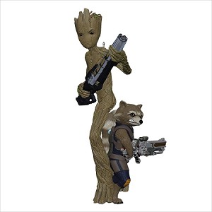 2018 Infinity War Groot and Rocket Hallmark Keepsake Ornament QXI8556