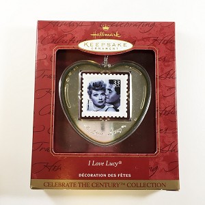 1999 Century Stamp - I Love Lucy  Hallmark Keepsake Ornament QXI8567