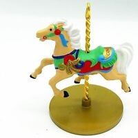 1989 Christmas Carousel Horse - Ginger Hallmark Keepsake Ornament XPR972-1