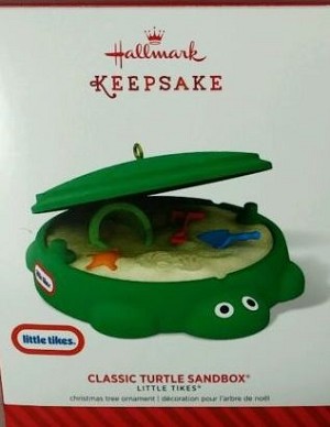 2014 Little Tikes Classic Turtle Sandbox ORNAMENT..NOT A TOY Hallmark Keepsake Ornament QXI2653