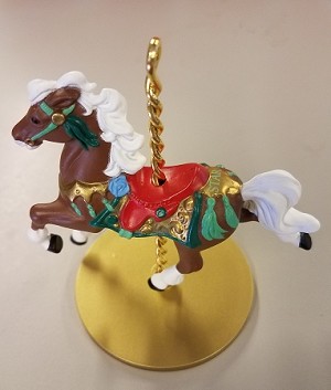 1989 Christmas Carousel Horse - Star  (SDB) Hallmark Keepsake Ornament XPR972-0-2-2
