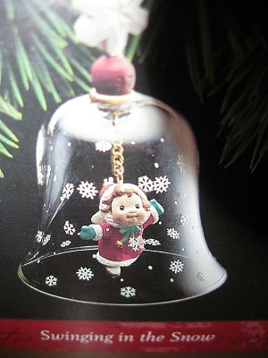 1997 Swinging In The Snow-Bell  Hallmark Keepsake Ornament 1295QX6775
