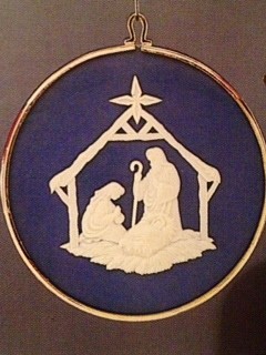 1989 The First Christmas - Nativity Cameo (SDB) Hallmark Keepsake Ornament QX5475
