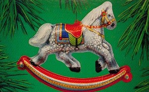 1983 Tin Rocking Horse  Hallmark Keepsake Ornament 650QX414-9-2