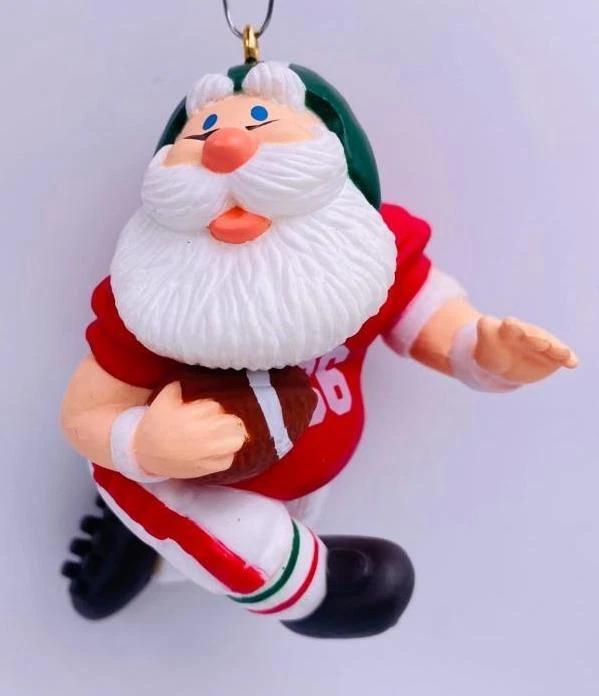 1986 Touchdown Santa  Hallmark Keepsake Ornament 800QX43233
