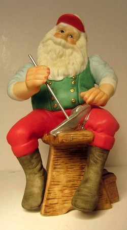 1989 The Toymaker Figurine 4th Sailboat From Santa Hallmark Keepsake Ornament QSP9302