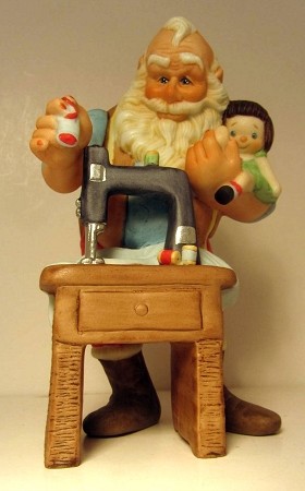 1988 The Toymaker Figurine 3rd Stitched With Love Hallmark Keepsake Ornament QSP4131
