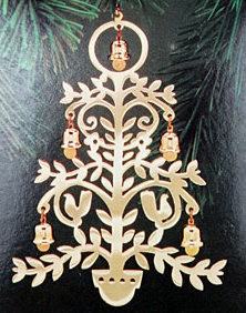 1982 Holiday Chimes Brass Tree  (NB) Hallmark Keepsake Ornament QX4846-2-2