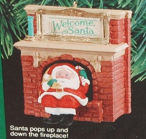 1990 Welcome Santa Hallmark Keepsake Ornament 1175QX4773